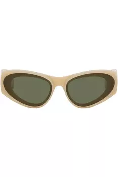 Передние линзы солнцезащитных очков Cateye Loewe, цвет milky ivory