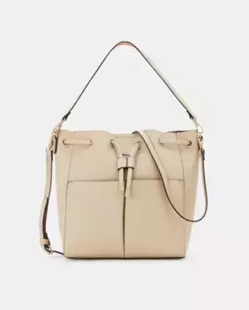 Передний карман сумки с ручкой на плече Jo & Mr. Joe, бежевый