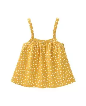 Передник для девочки с принтом горчичного цвета Dadati, горчичный