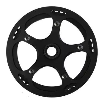 Передняя звезда 48 зубьев BCD 130 5-arm черный для грузового электровелосипеда Cargobike R500E Longtail ELOPS, черный