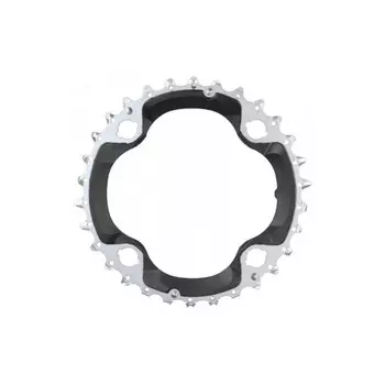 передняя звезда XT M782 30T-AN 10S 96 мм черный/серебристый SHIMANO, черный / серебристый / серебристый