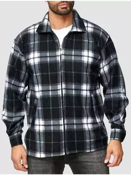 Переходная куртка Arizona-Shopping Fleece Hemd Holzfller Jacke Karierte Arbeitsjacke, темно-серый