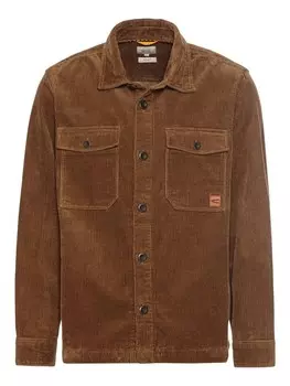 Переходная куртка Camel Active Cord Overshirt aus reiner Baumwolle, коричневый