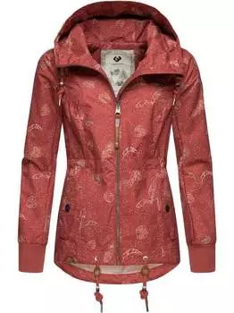 Переходная куртка данка листья Ragwear, розовый