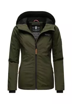 Переходная куртка ежевика MARIKOO, оливковый