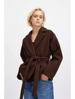 Переходная куртка ICHI, коричневый