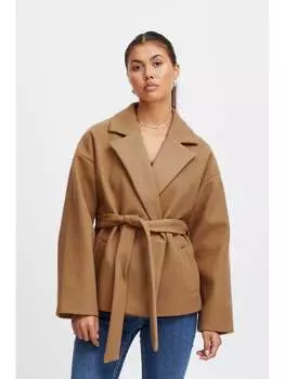 Переходная куртка ICHI, коричневый