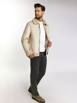 Переходная куртка из искусственного меха Dreimaster, бежевый