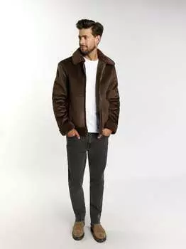 Переходная куртка из искусственного меха Dreimaster, коричневый