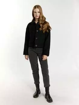 Переходная куртка из смесовой шерсти. Dreimaster, черный