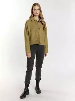 Переходная куртка из смесовой шерсти. Dreimaster, зеленый