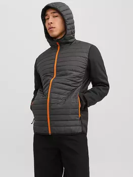 Переходная куртка Jack & Jones, цвет grau/schwarz