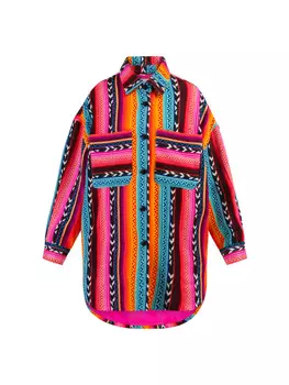 Переходная куртка myMo, цвет mehrfarbig neon pink