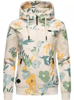 Переходная куртка-нагги-блок в цветочек Ragwear, бежевый