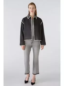 Переходная куртка Oui bergangsjacke, антрацит