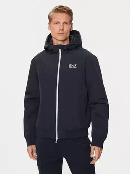 Переходная куртка regular fit Ea7 Emporio Armani, синий