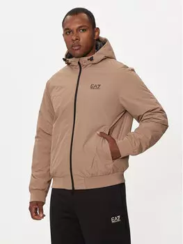 Переходная куртка regular fit Ea7 Emporio Armani, бежевый