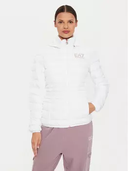 Переходная куртка regular fit Ea7 Emporio Armani, белый
