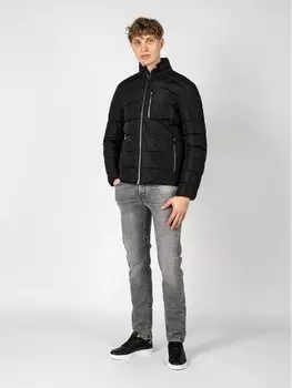 Переходная куртка regular fit Geox, черный