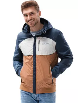 Переходная куртка regular fit Ombre, коричневый