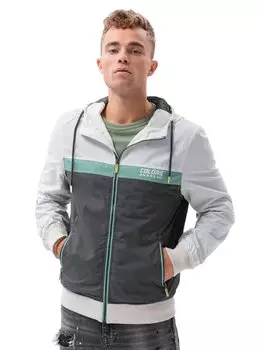 Переходная куртка regular fit Ombre, серый