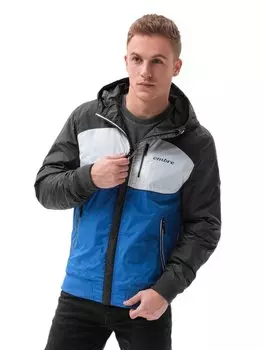 Переходная куртка regular fit Ombre, синий