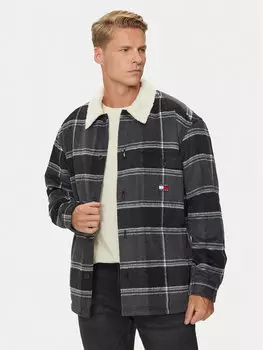 Переходная куртка regular fit Tommy Jeans, черный