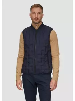 Переходная куртка s.Oliver BLACK LABEL Outdoor-Weste rmellos, синий