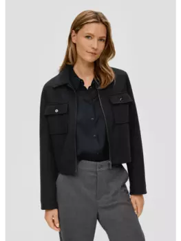 Переходная куртка s.Oliver, черный