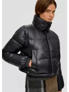 Переходная куртка s.Oliver, черный