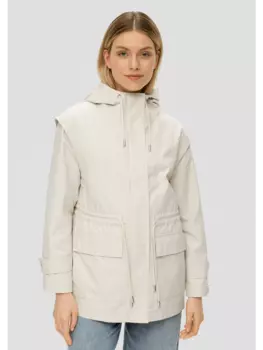 Переходная куртка s.Oliver, кремовый