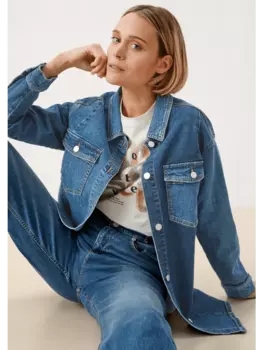 Переходная куртка s.Oliver, синий