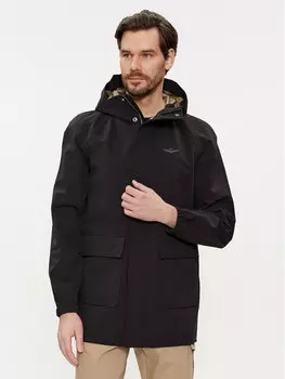 Переходная куртка стандартного кроя Aeronautica Militare, черный