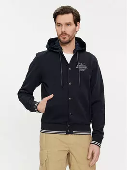 Переходная куртка стандартного кроя Aeronautica Militare, синий