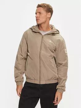 Переходная куртка стандартного кроя Calvin Klein Jeans, бежевый