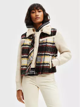 Переходная куртка стандартного кроя Desigual, бежевый