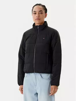 Переходная куртка стандартного кроя DW0DW20958 Tommy Jeans, черный