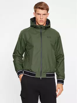 Переходная куртка стандартного кроя Ea7 Emporio Armani, зеленый