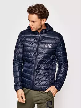 Переходная куртка стандартного кроя Ea7 Emporio Armani, синий