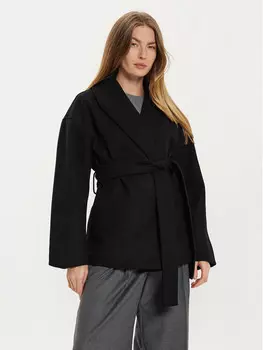 Переходная куртка стандартного кроя Gina Tricot, черный