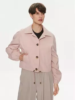Переходная куртка стандартного кроя Only, розовый