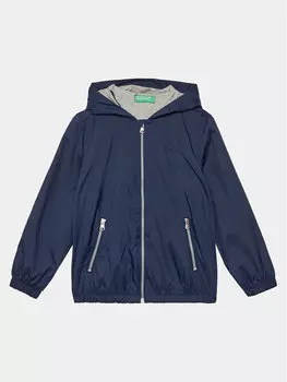 Переходная куртка стандартного кроя United Colors Of Benetton, синий