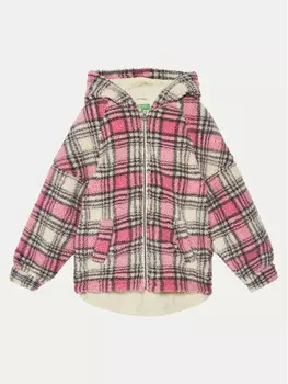 Переходная куртка стандартного кроя United Colors Of Benetton, розовый