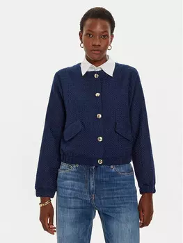 Переходная куртка стандартного кроя United Colors Of Benetton, синий