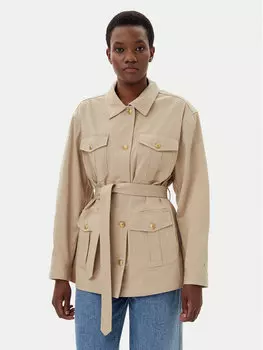 Переходная куртка стандартного кроя WW0WW45933 Tommy Hilfiger, бежевый