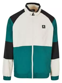 Переходная куртка STARTER, цвет palewhite/darkfreshgreen/black