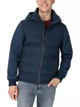 Переходная куртка Timezone Jacke wasserfest abnehmbare Kapuze Daunen-Optik, темно-синий