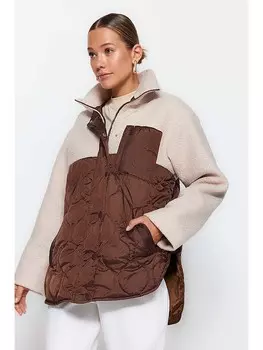 Переходная куртка trendyol bergangsjacke, цвет Creme/Braun