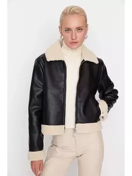 Переходная куртка trendyol bergangsjacke, цвет Schwarz/Creme