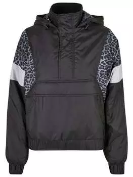 Переходная куртка Urban Classics, цвет black/snowleo/lightasphalt